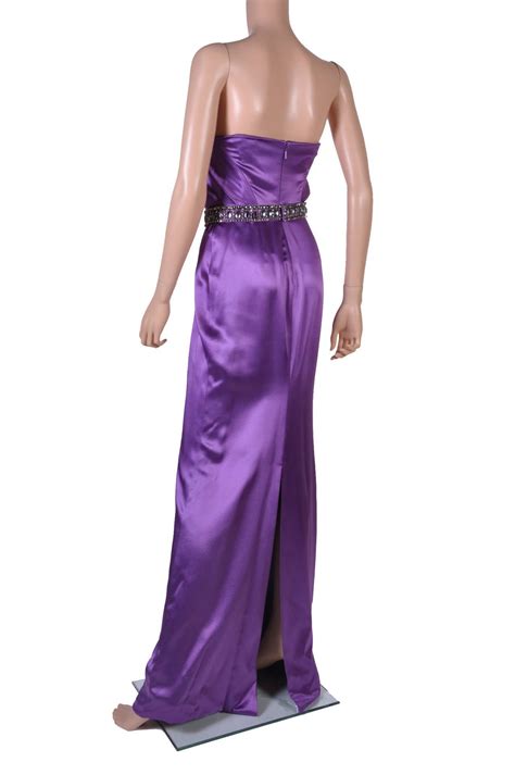 dark purple glitter versace dress|Gianni Versace Purple Embellished Halter Gown .